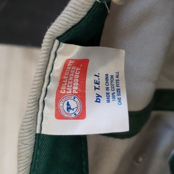 Michigan State baseball hat, Spartans, green white gray, adjustable. OS - Picture 7 of 8